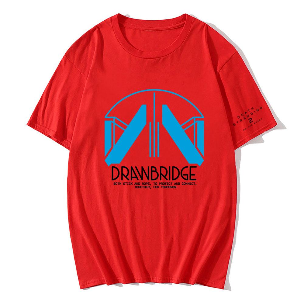 Drawbridge Design Graphic Tees Game DEATH STRANDING 2 ON THE BEACH T-shirt Unisex Streetwear Cotton Short Sleeve Mens Tee-shirt