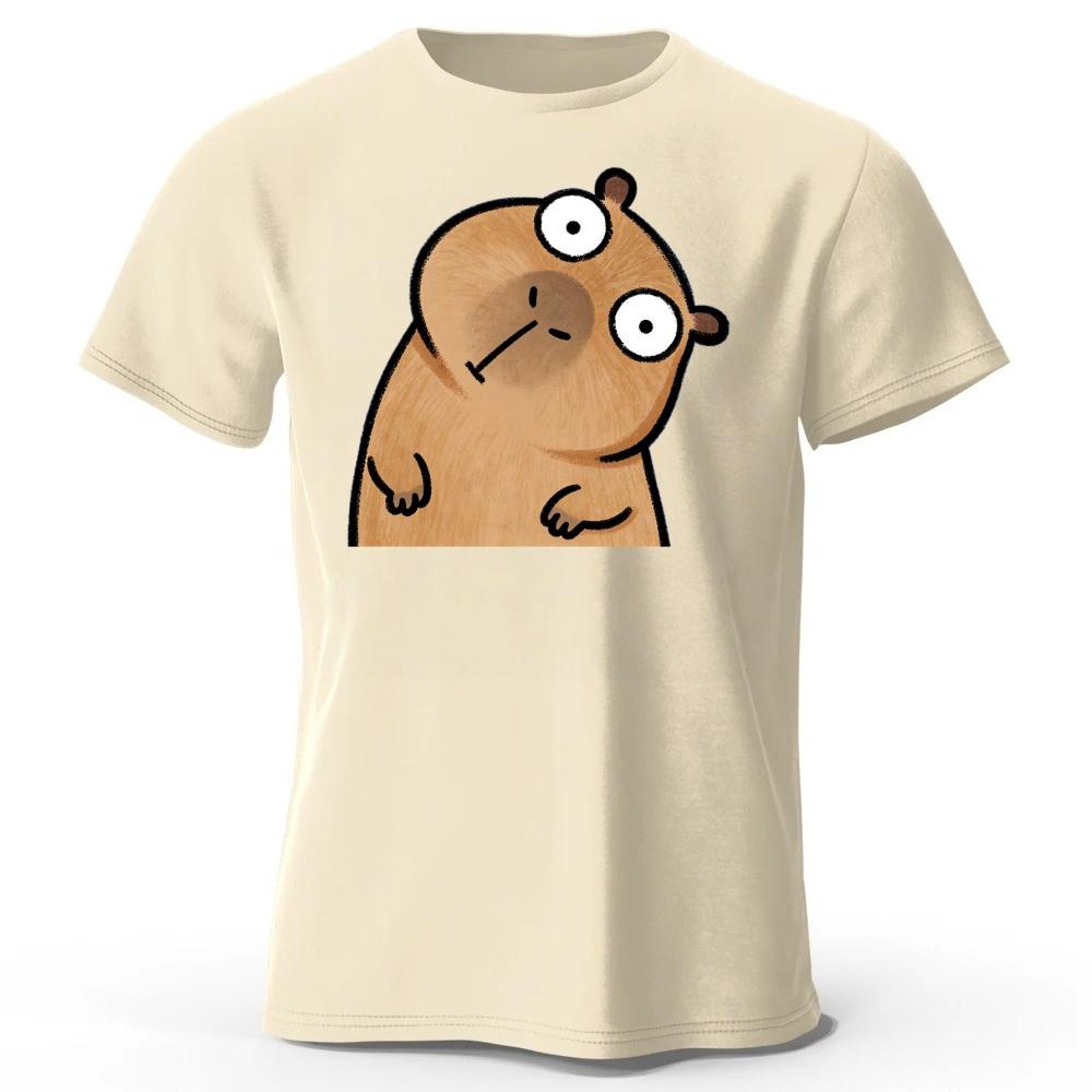 Silly Guinea Pig Menwomens Fashionable New Cotton Short Sleeved Healing Animal Print Plus Size Comfortable Casual Tshirt
