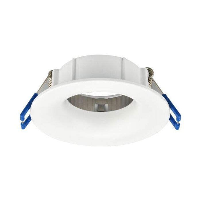 Lot de 10 Fixations spots BRAYTRON Tetra-D, rond, blanc, fixe, diamètre 88mm, aluminium