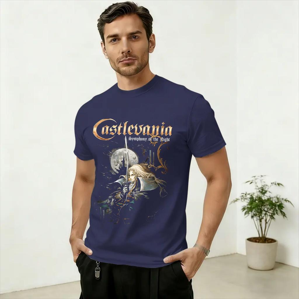 Unisex TShirt Castlevania Symphony Of The Night Funny Pure Cotton Tees Short Sleeve T Shirts Round Collar Clothes Summer