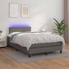 VidaXL Bed Slatted Base with Mattress and LED, Upholstered Bed, Double Bed, Adult Bed for Interior Bedroom, 3134097