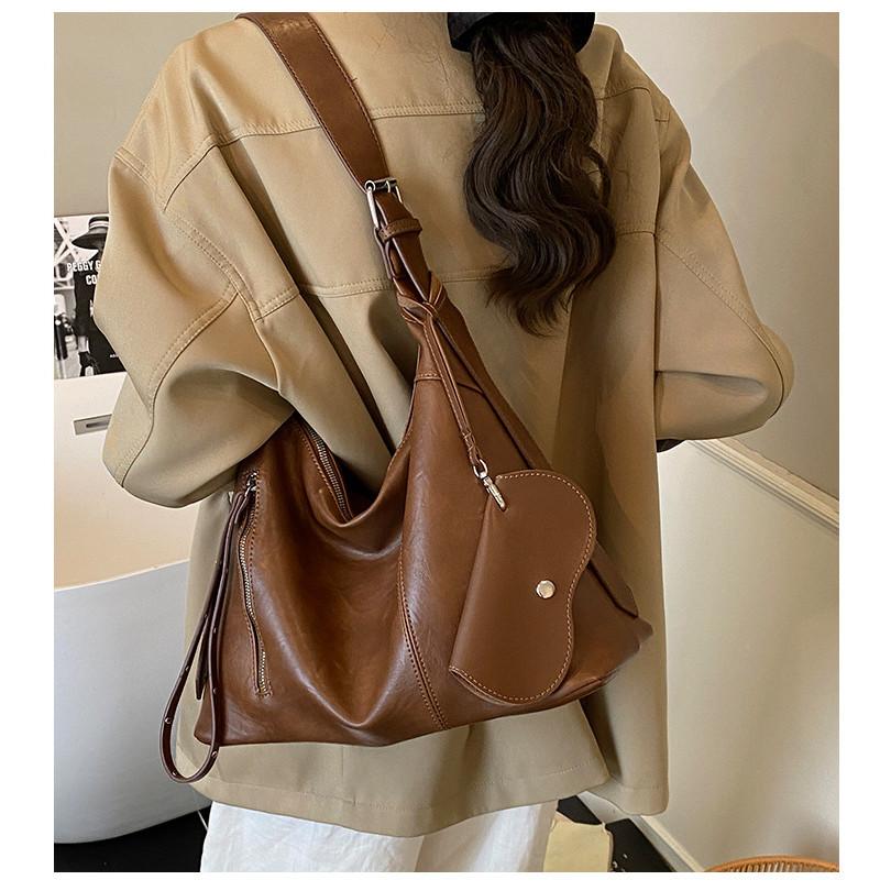 IELGY One-Shoulder Large-Capacity One-Shoulder Messenger Tote Bag