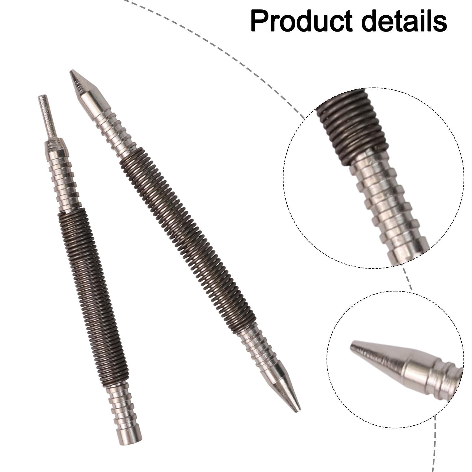 

Dual Head Spring Nail Set Drilling Tool Hinge Pin Nail Remover Double Headed Spring Nail Hammerless Nail Tool Hand Tools