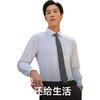 DP Non-Iron Autumn Winter Business Casual Premium Cotton White Long Sleeve Shirt Men 12135B