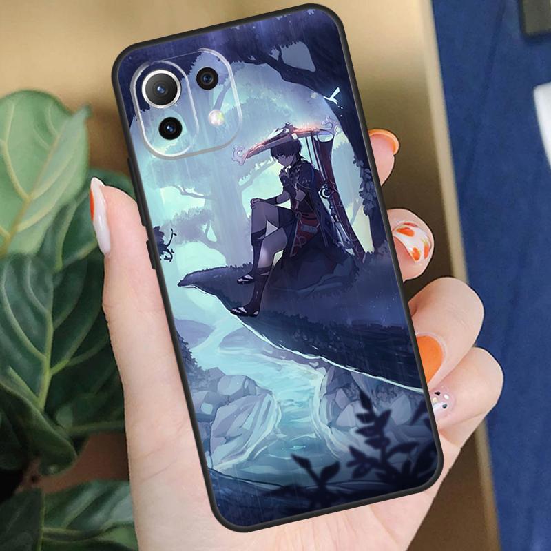 Scaramouche Genshin Impact Case For Xiaomi 15 14 Ultra 13T 14T 15T Pro 17 Pro Max POCO X7 Pro X5 X6 F5 F6 F7 F8 Coque