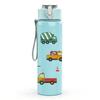 1PC Toy Truck Vehicle Pattern 750ml Color Plastic Sports Water Bottle Leakproof Flip Straw Lid Suitable for Sports Office Home Use