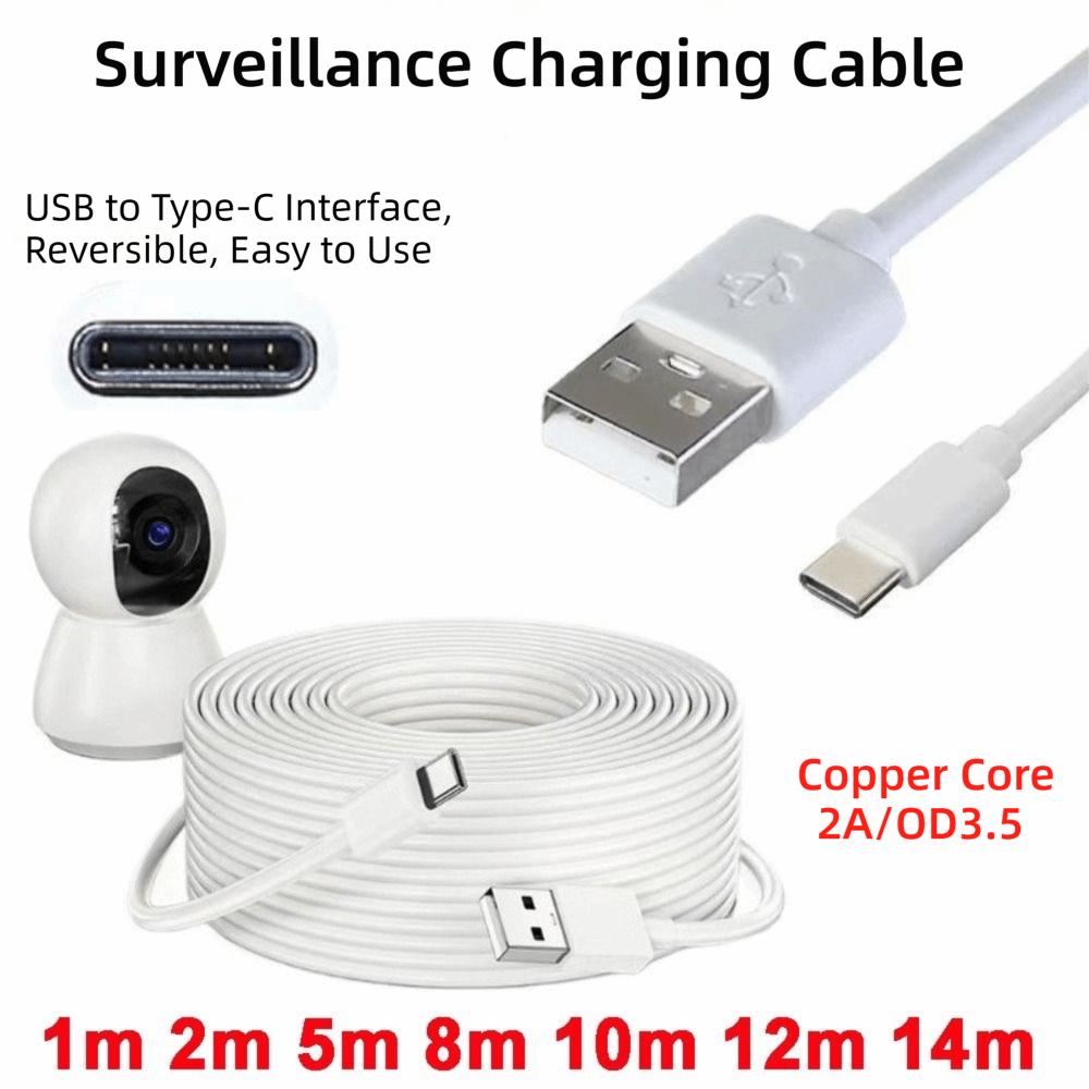 USB To Type-C Monitoring Device Charging Cable 1m 2m 5m 8m 10m 12m 14m Pure Copper Core Data Cable Extension Charging