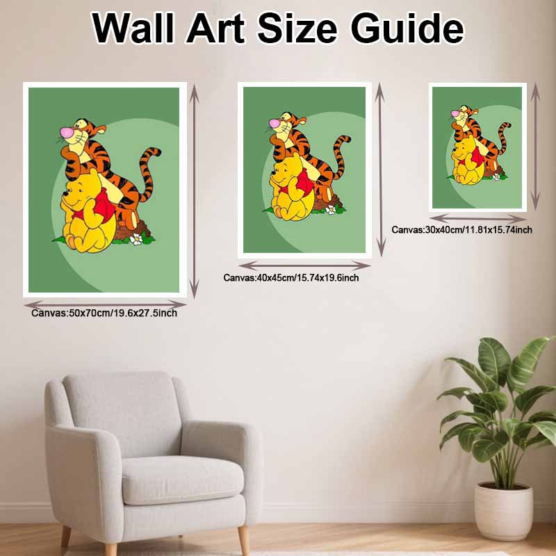 Disney Diamond Painting 5D DIY Tigger Winnie The Pooh Diamond Painting Art Diamond Painting Kit Adult/Beginner Gift Idea Home Decor