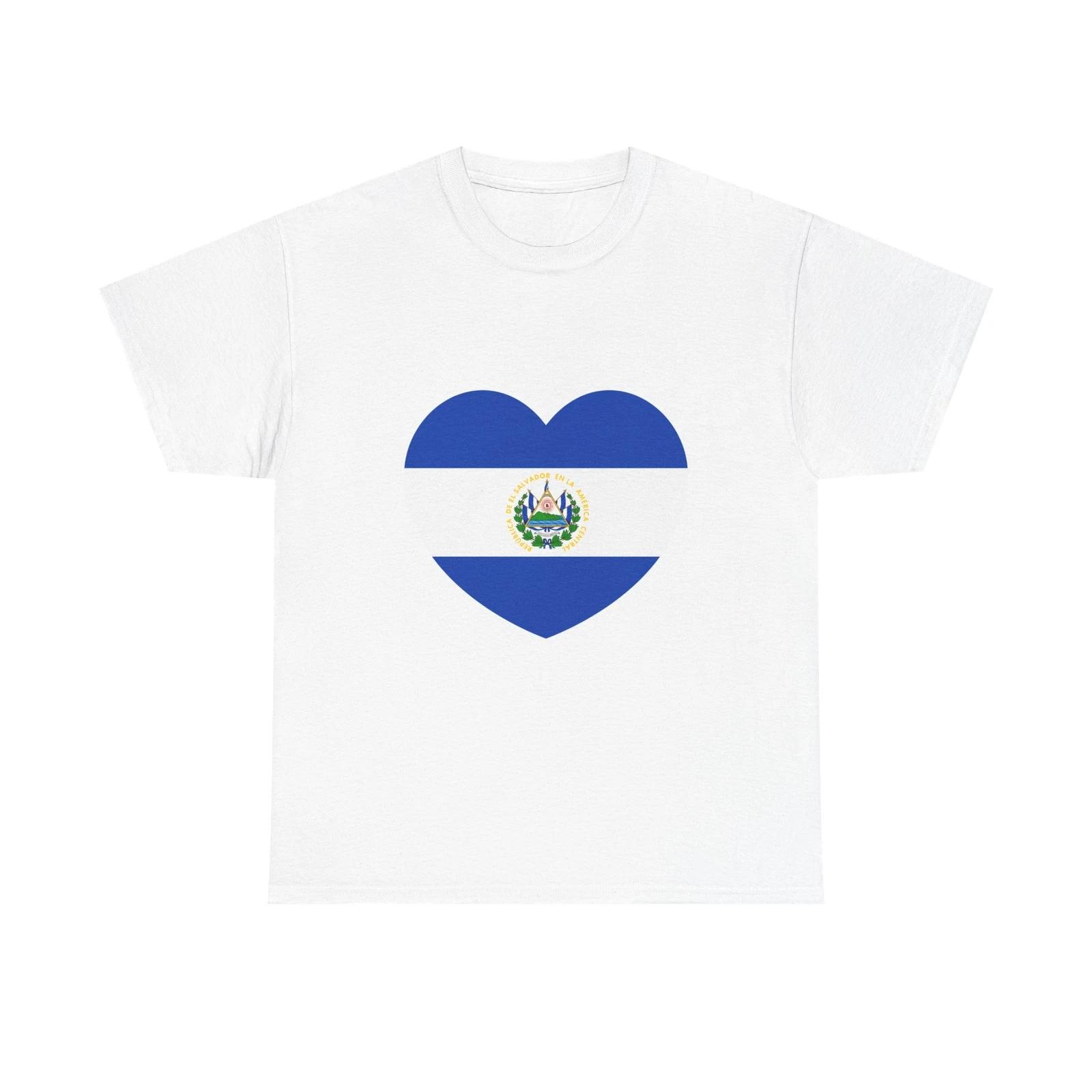 Heart Flag of El Salvador - T shirt S