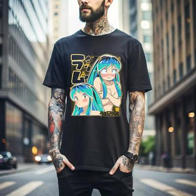 100% Cotton TOPS UNISEX TEES MENS WOMENS Urusei Yatsura Lum Invader T-Shirt 90s Vintage Anime Waifu,Magical GirlGifts 314