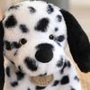 Spotted Dalmatian Plush Toy 25cm Super Soft Stuffed Dog Huggable Sitting Pose Cuddly Dog Plushie Gift for Girls Boys