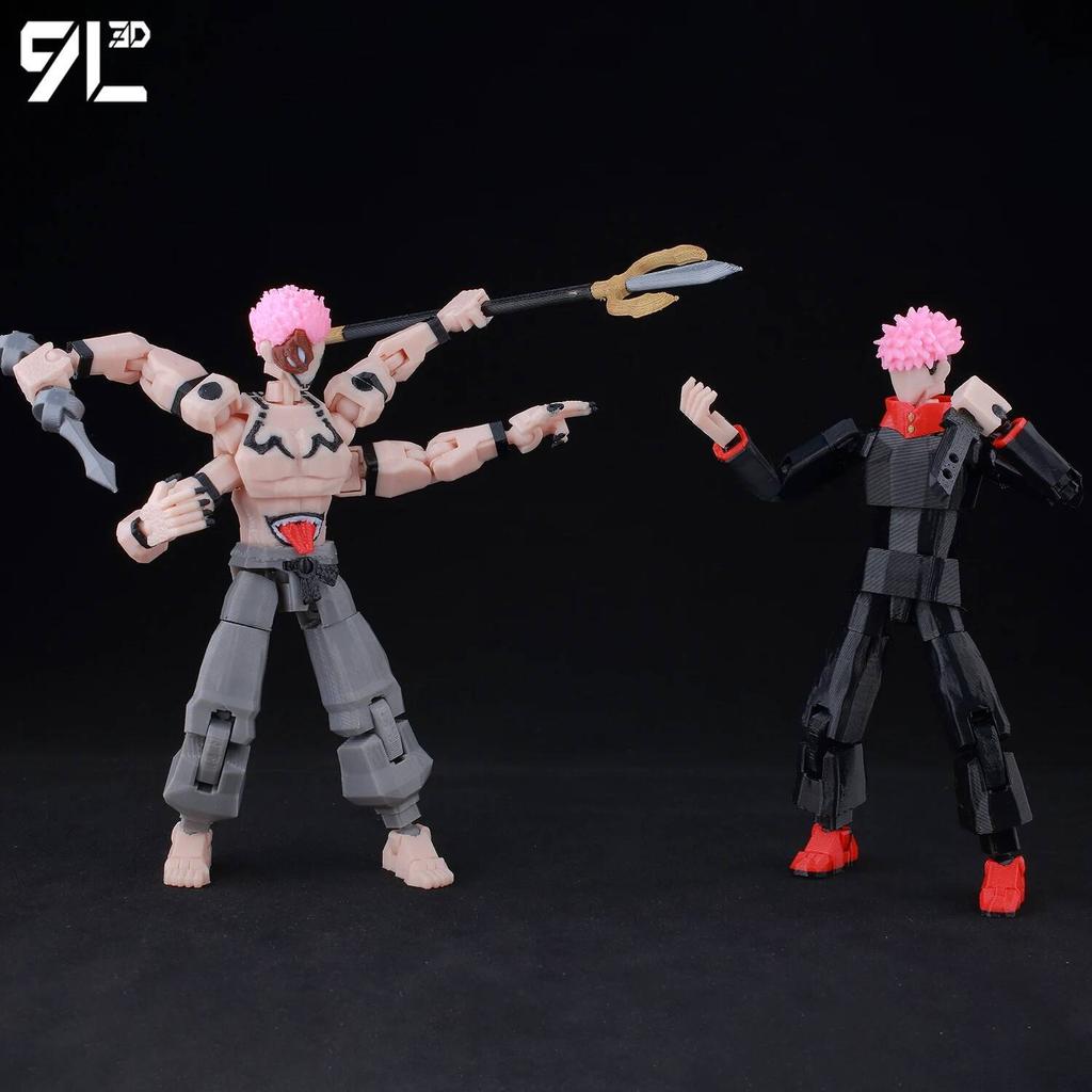 9L3D T13 Jujutsu Kaisen Figura Itadori LUCKY13 Versão Treino. JJK Titã13 Manequim Móvel Articulado13 Brinquedos Anti-Stress Presentes