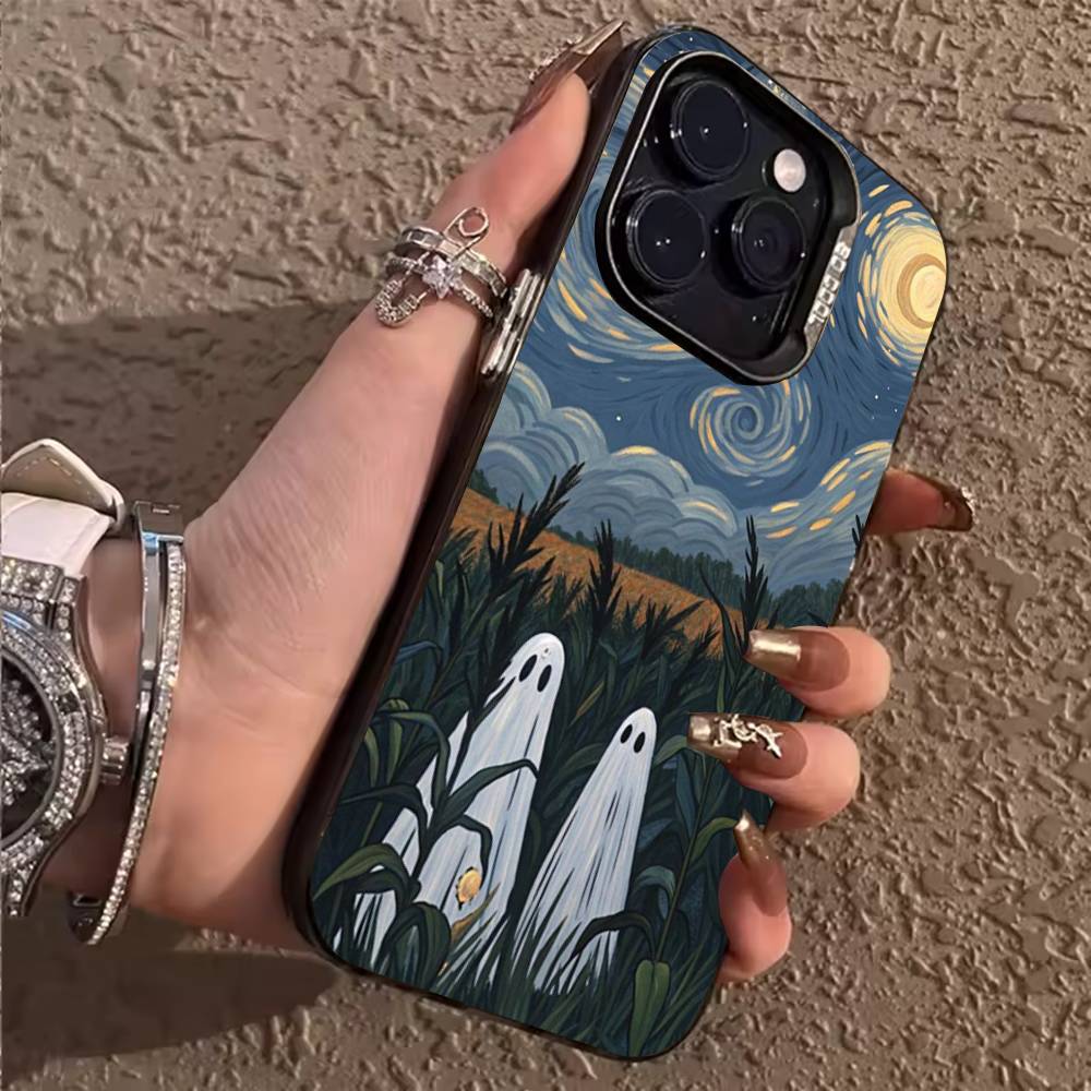 

Little Ghost Phone Case for iPhone 17 Air 16 15 11 12 14 13 Pro Max XS Shockproof Cover iPhone16
