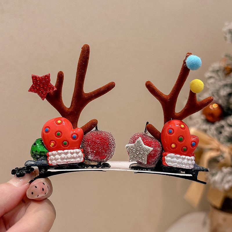 Children's Christmas Reindeer Headband - Cute Holiday Hair Accessory for Photos
