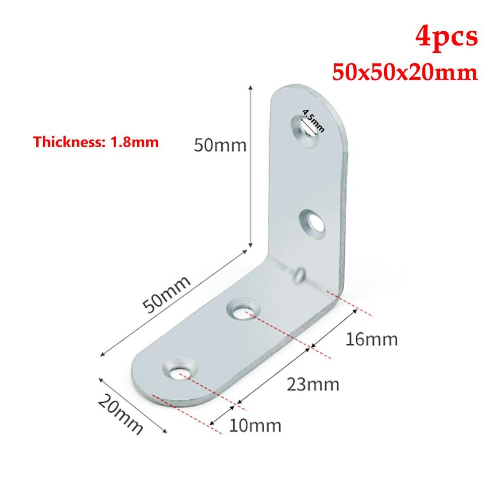 2/4/6/8/10Pcs 90 Degree Angle Bracket Iron Shelf Support Bracket  Cabinet Screens Wall