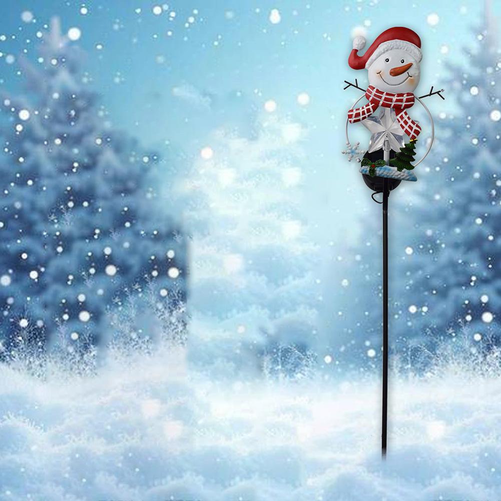 Festive Garden Lighting 31.5inch Santa Claus Decor Easy Installation Festive Holiday Decor Mini Christmas Tree