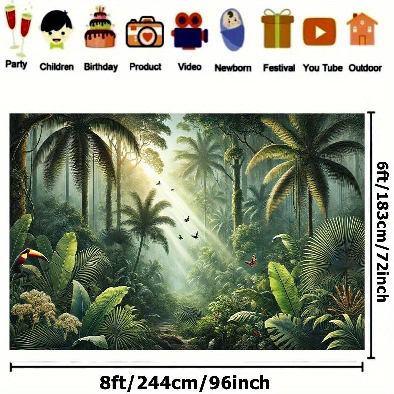 1Pcs Tropical Rainforest Decoration Background Winter Backdrop Decorations For Photo Studio Photo Booth Christams Party