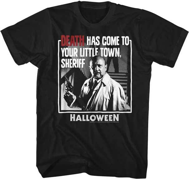 Halloween Horror Movie Death Has Come To Your Little Town Men s T Shirt    Unisex T-Shirt M