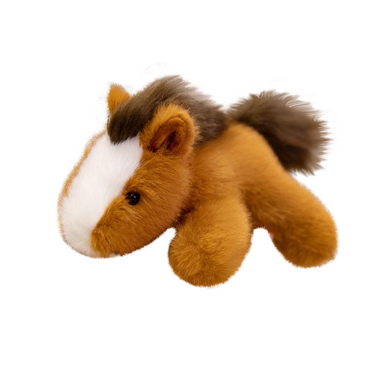 Cute Little Animal Pony Frog Doll Plush Toy Cow Doll Child Company Soothing Doll