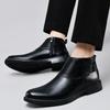 Side Zipper Male Ankle Boots Genuine Leather Men's Motorcycle Boots Classic for Men Ankle Boots 2024 Men Casual Low Top Shoes