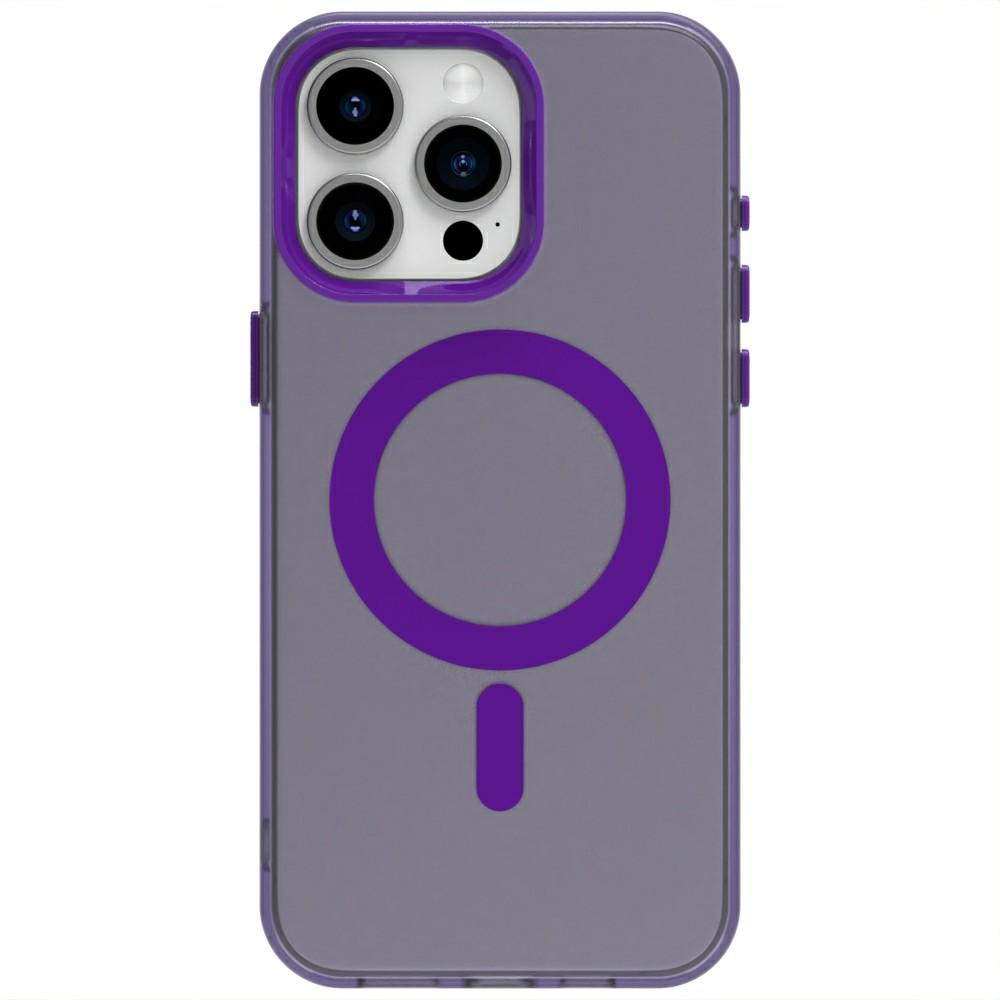 Candy Series For iPhone 15 Pro Case Compatible with MagSafe PC+TPU+PET Anti-Drop Phone Cover