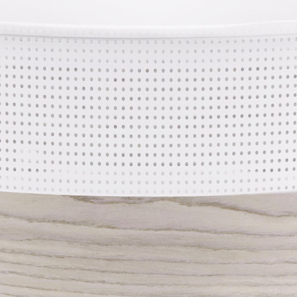 Wood Plexi Ceiling Lamp White 40Cm Bleached Oak