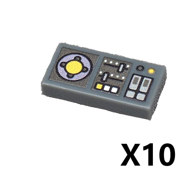 Accesorii Imprimate Oras Blocuri de Constructie Controller Calculator Monitor Tastatura Tablou de Bord Telefon Mobil Radio Mini Caramizi Jucarii pentru Copii