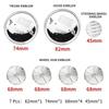 BAAP1 7pcs Front Hood Emblem Car 50th Anniversary Logo 82mm+Rear Badge 74mm+Wheel Hub Cap 68mm Decoration Cover Styling for BMW M
