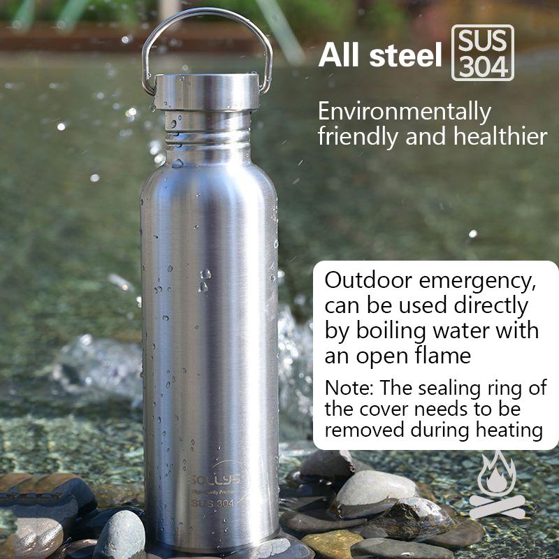 500ml 750ml 1500ml Titanium Waterfles Outdoor Kampeerartikelen Toerisme Sport Fietsen Wandelen Kampeerfles Voedselkwaliteit