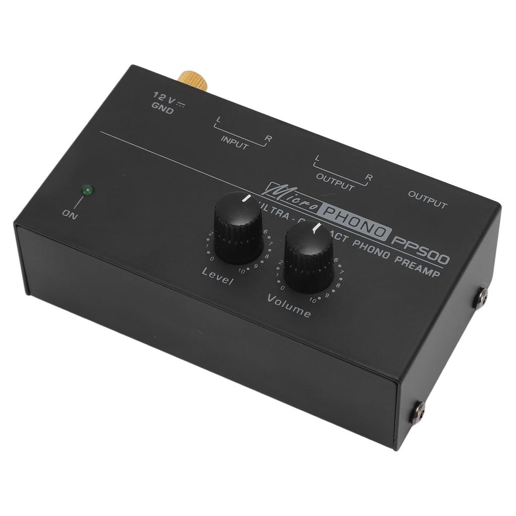 Ongwan Phonograph Preamplifier for Record Players, Independent Volume Control, Ultra-Low Noise, RIAA Equalization Phono Preamplifier ()