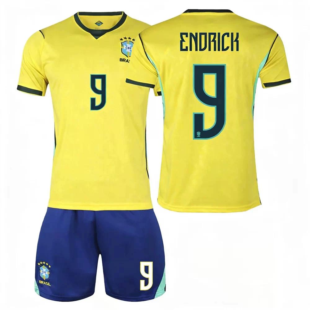 2026 Brazil Football Jerseys Yellow #9 L