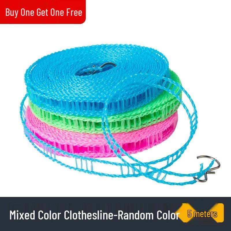 

Punch-Free Windproof Non-Slip Clothesline for Indoor/Outdoor Use