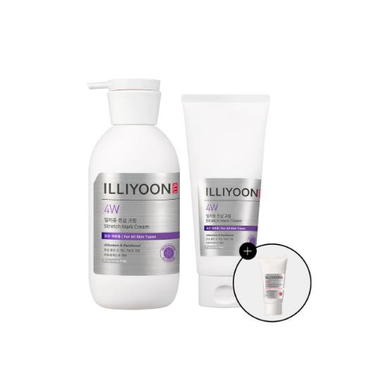 ILLIYOON Stretch Mark Cream Unscented Intensive Moisturizing Care for Pregnancy Set 330ml + 200ml
