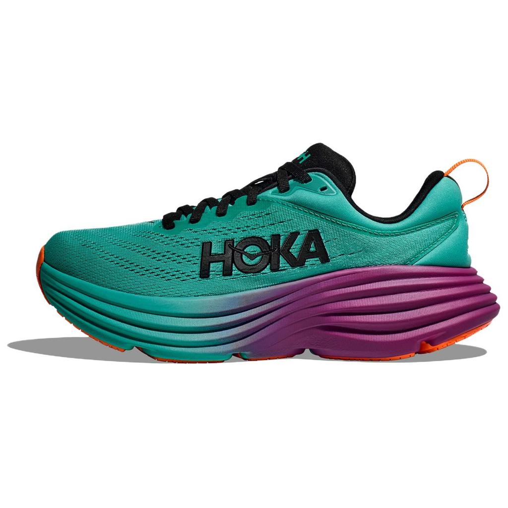 HOKA One One Bondi 8 Electric Aqua Black Men Sneakers 1123202-EQB