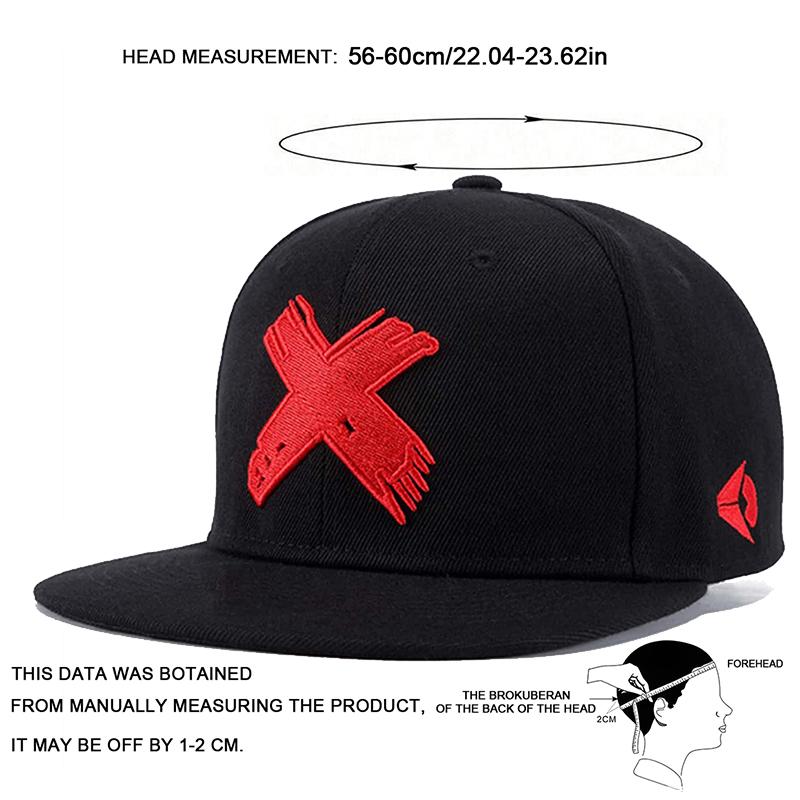 1Piece Unisex Alphabet Lettering X Embroidered Stitching Baseball Cap Outdoor Adjustable Sunscreen Leisure Hat Spring Autumn Travel Tourism Vacation