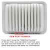 R-EP High Flow Air Filter Fits for Honda Civic Crossroad FR-V Stream 1.8L Cold Air Intake Filters Washable Reusable