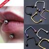 2 Bucăți Inel de Nas la Modă din Oțel Inoxidabil 316L Inel de Buze Clip-On Manșetă pentru Nas Inel Septum Conch Cercei Bijuterii pentru Corp