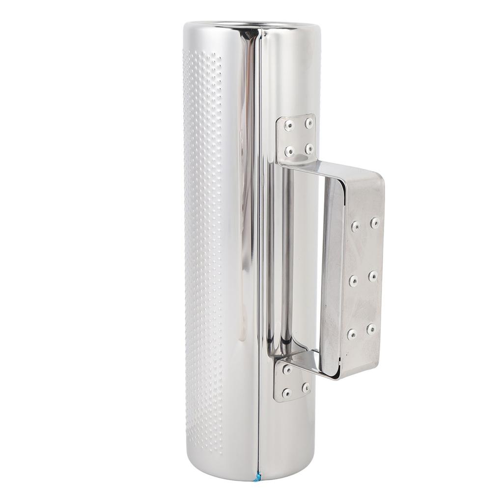 Metal Guiro Shaker with Scraper Handheld Guiro Musical Instrument for Jazz Band Concert Live