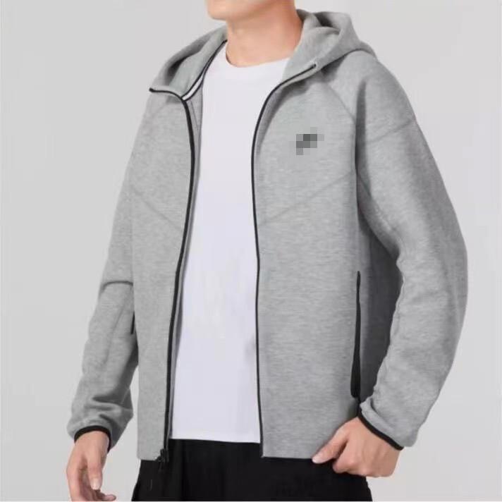 Men's Hooded Sporty Casual Knit Jacket - Spring/Autumn Versatile (FB7922)