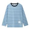 Boy's Striped Faux Layer Cotton Long-Sleeve T-Shirt