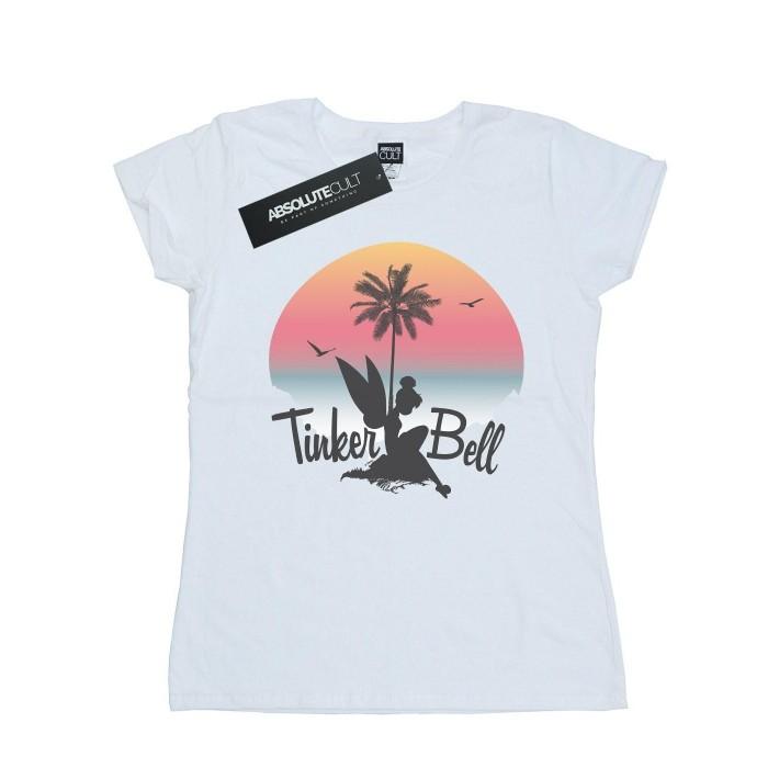 Disney Womens/Ladies Tinkerbell Sunset Cotton T-Shirt
