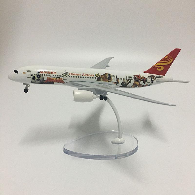 16 см Литой Металл Китай Hainan Airlines Boeing B787 Модель Самолета Игрушка для Демонстрации Коллекции