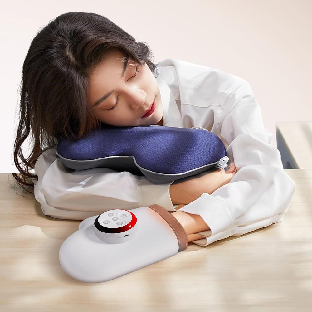 Hand Massager with Heat Compression Relief, 3 Massage, 4 Temperature,Finger Massage Gifts for Loves,wrist and Finger Massager