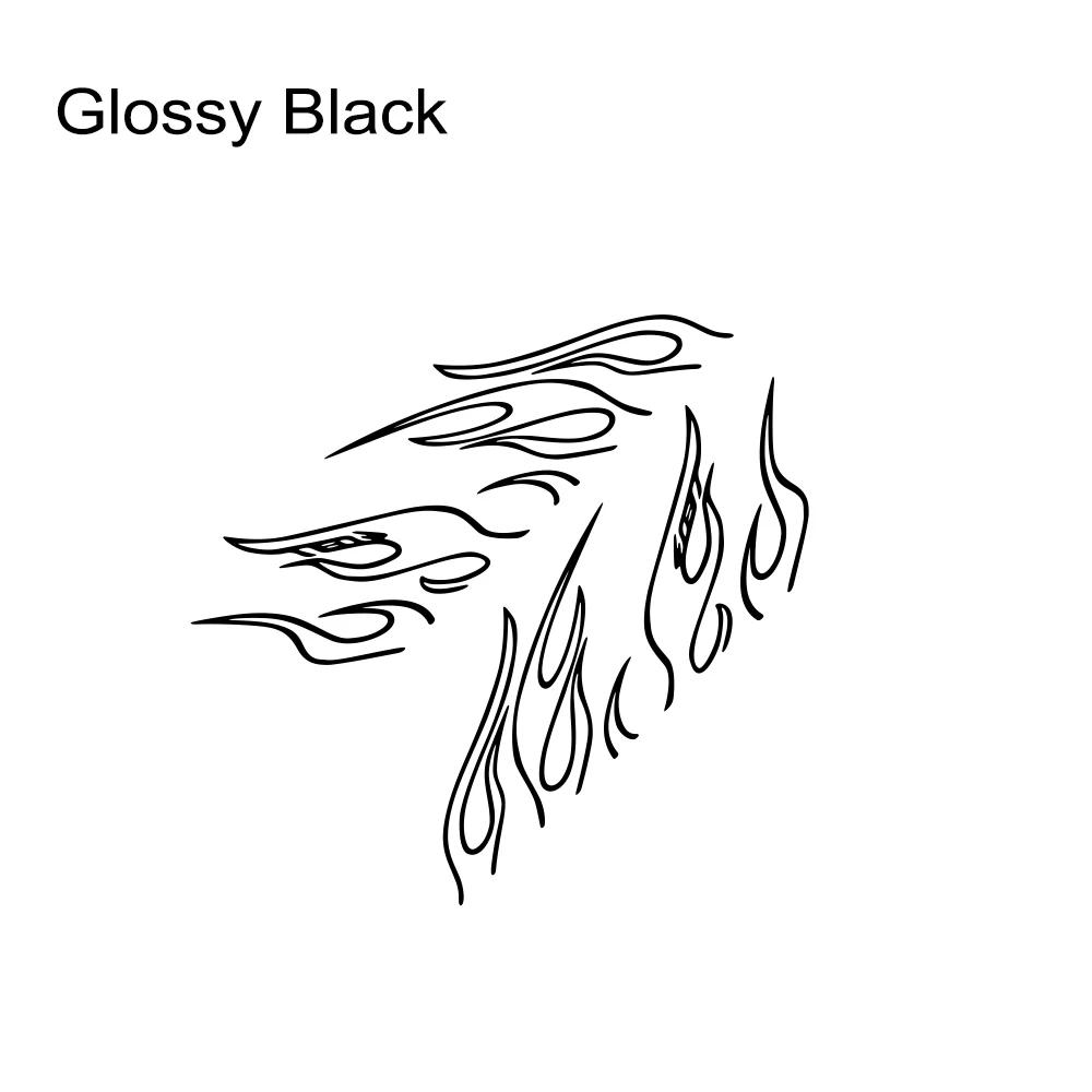 Funny Car Stickers Flame Decor Decals Outdoor Vinyl Self-Adhesive Decoration for Vehicle Window Hood Bumper Tailgate Door Side