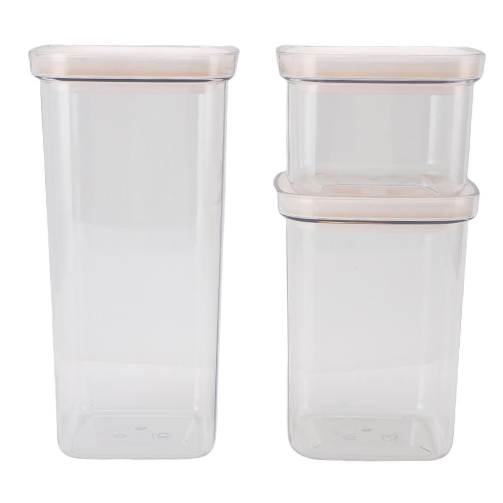Cereal Storage Container Reusable Plastic Transparent Multipurpose Sealed Grain Can for Cereal