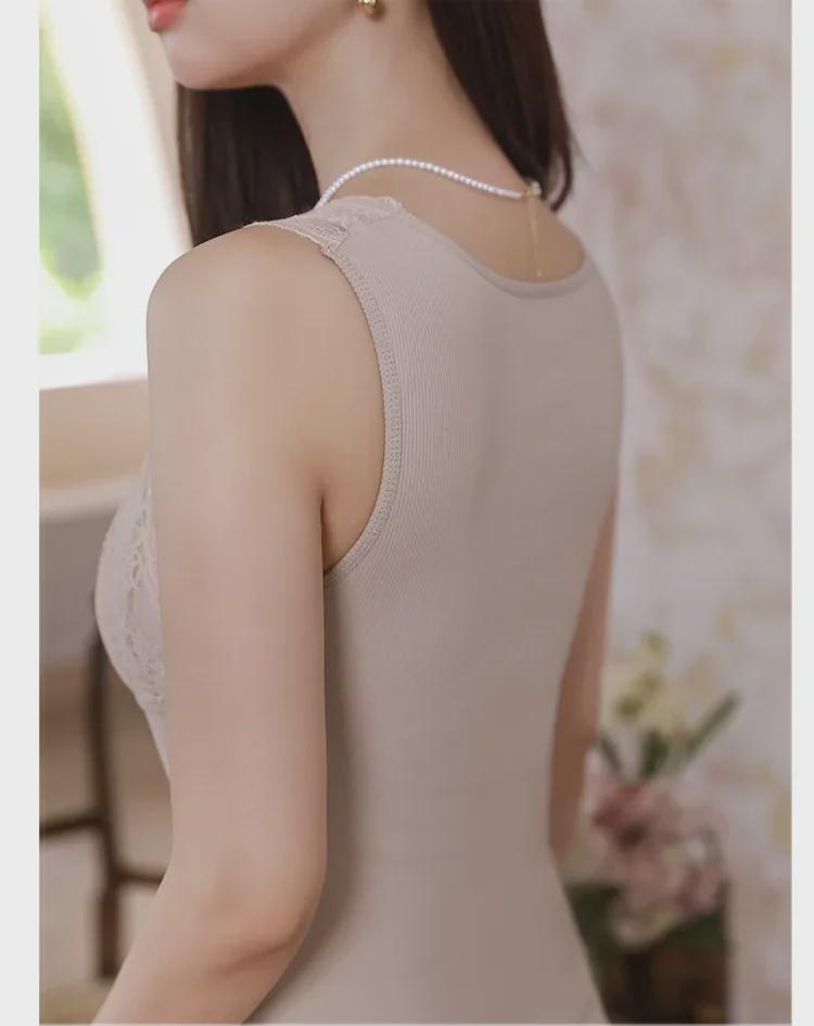 Ultra-Soft Velvet Lace Warm Vest for Autumn & Winter