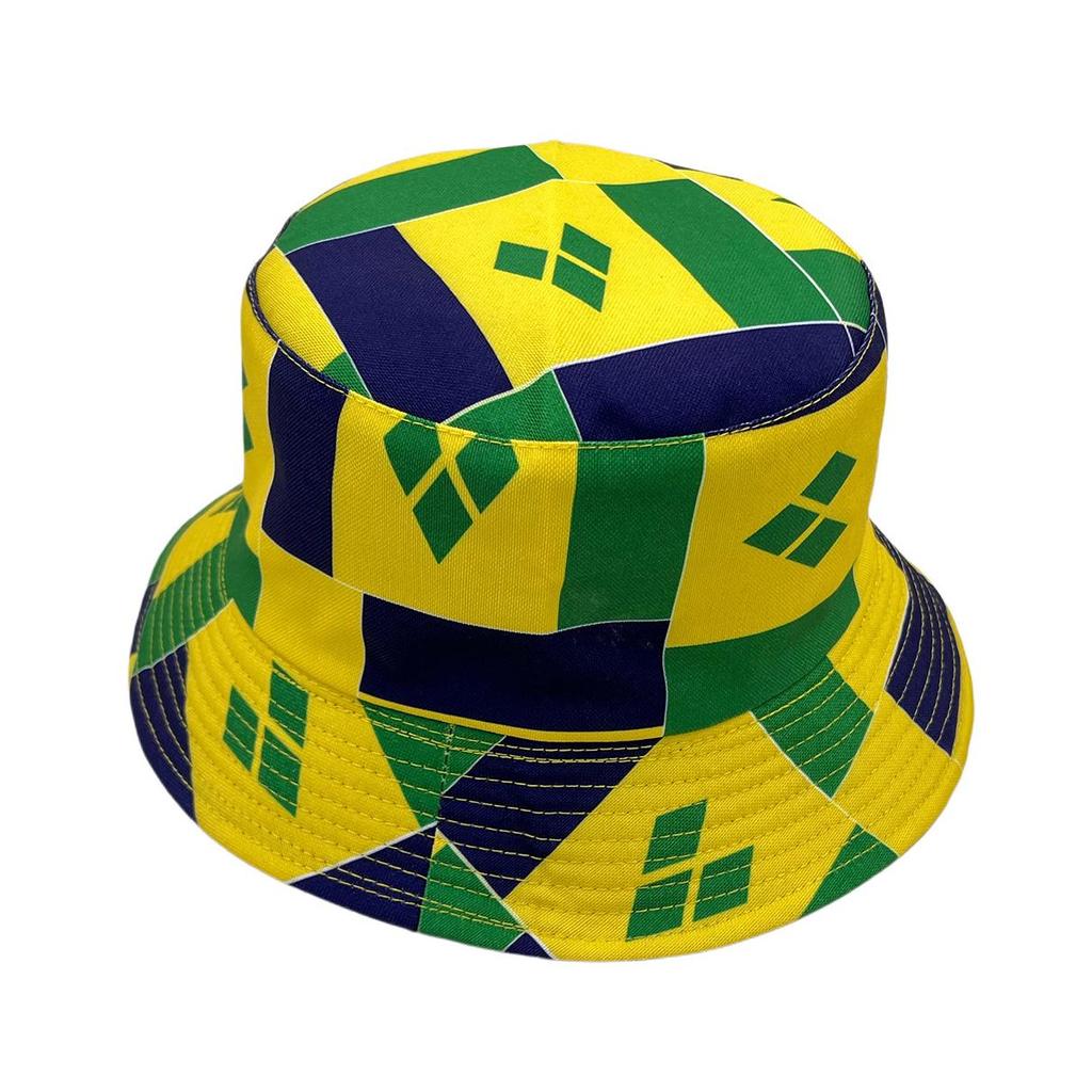 Bucket Hat Plus Size Patch Double-Sided Wear Polyacetic Fiber Thick Premium Gothic Running Custom National Flag Bucket Hat