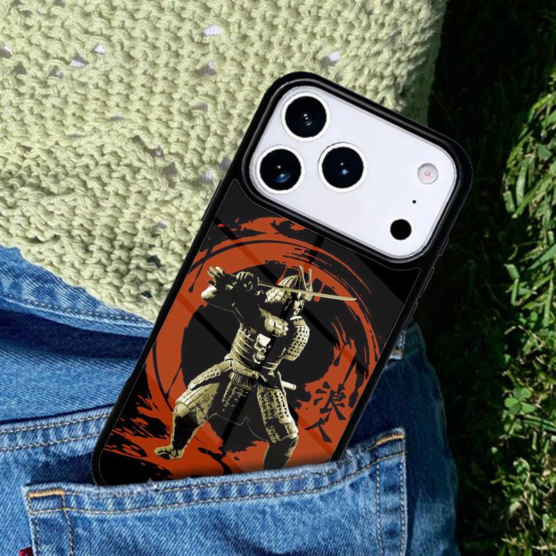 Japanese Bushido Samurai Phone Case Cover Compatible with for IPhone 17air 16e 15 14 13 12 11Pro Max 17 Air