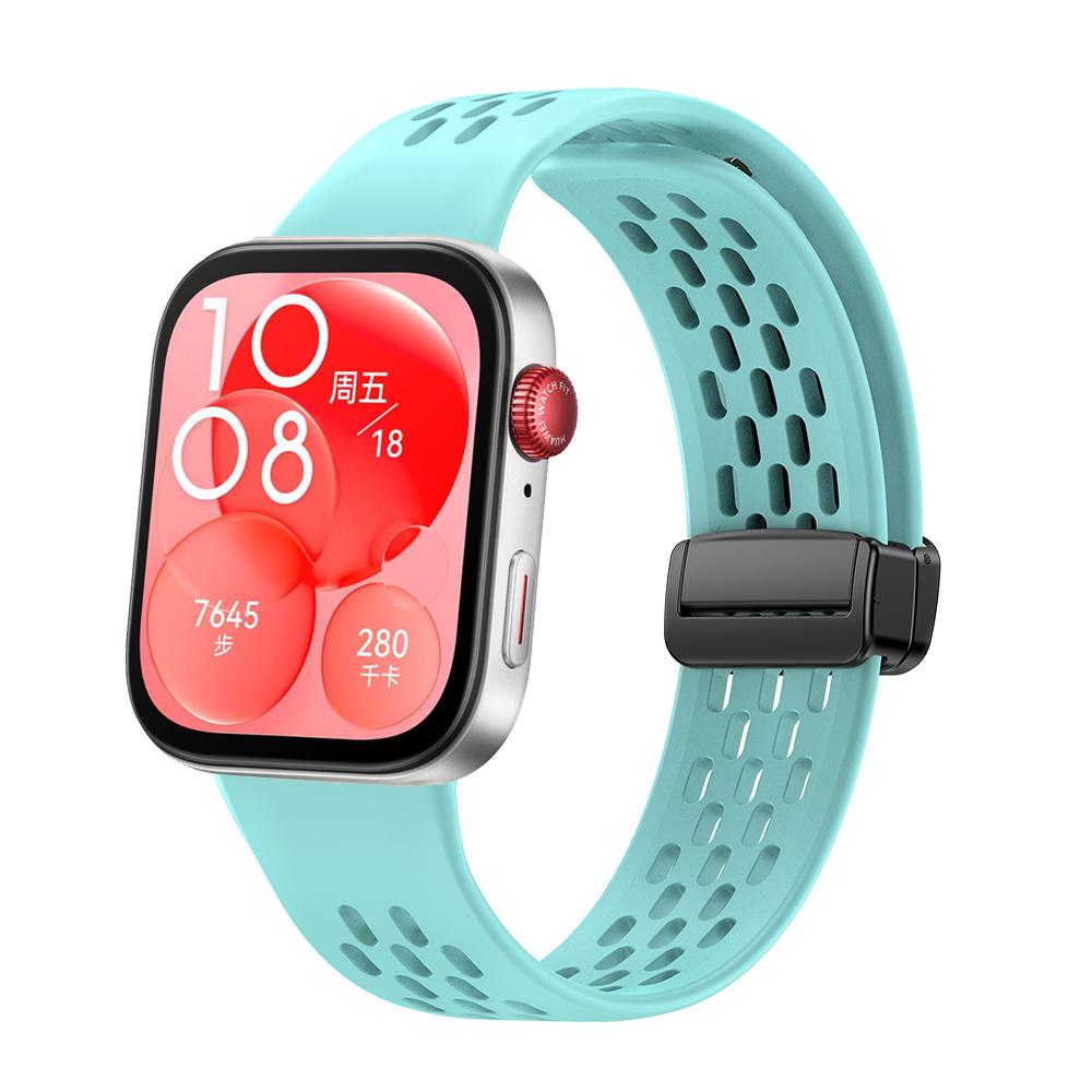 

Silicone Strap for Huawei Watch Fit 3 4 Sport Breathe Magnetic Bracelet Wristband for Huawei Watch Fit 4 Pro Replacement Correa Huawei Watch Fit 3 чирковый