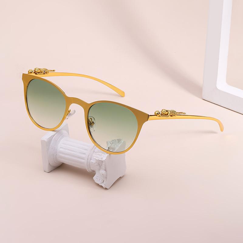 Sunglasses Female Retro Leopard Head With Sunglasses Male Trendy Sulglasses